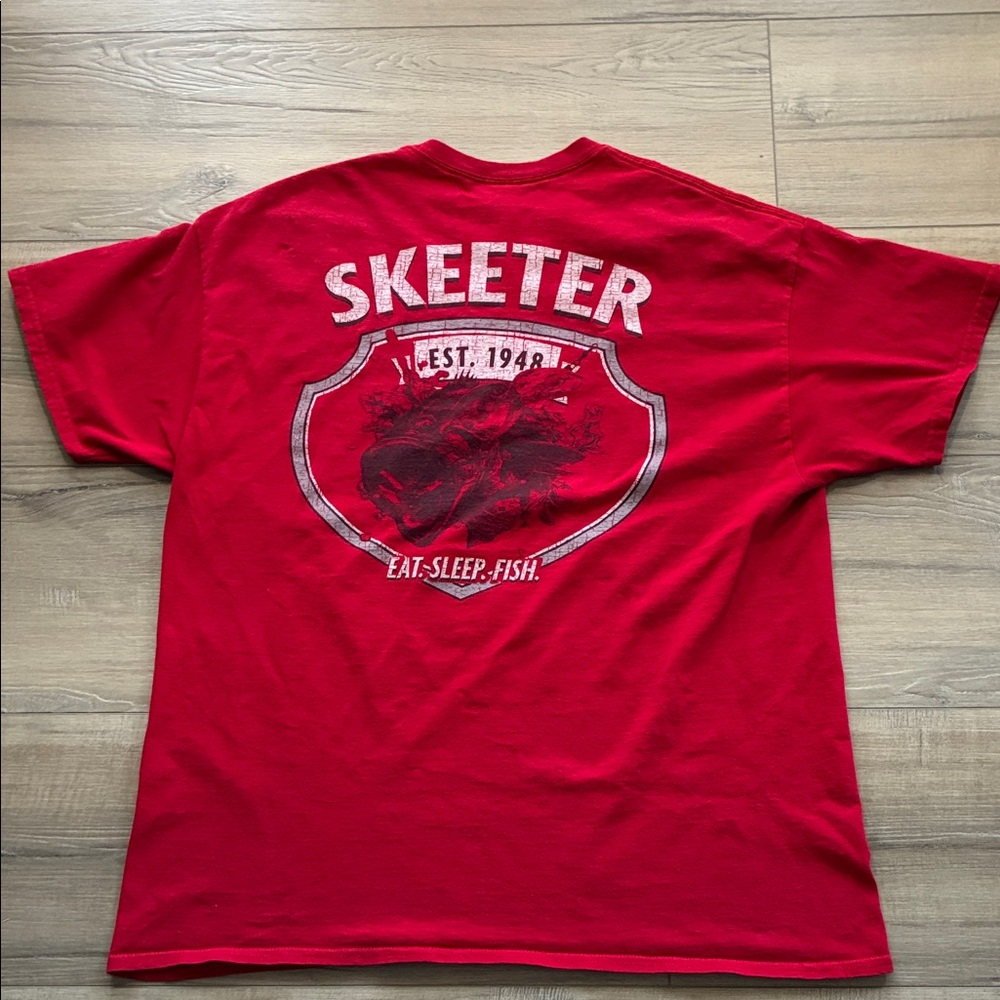 Skeeter Gildan Red Short Sleeve Men’s T-Shirt Size XL